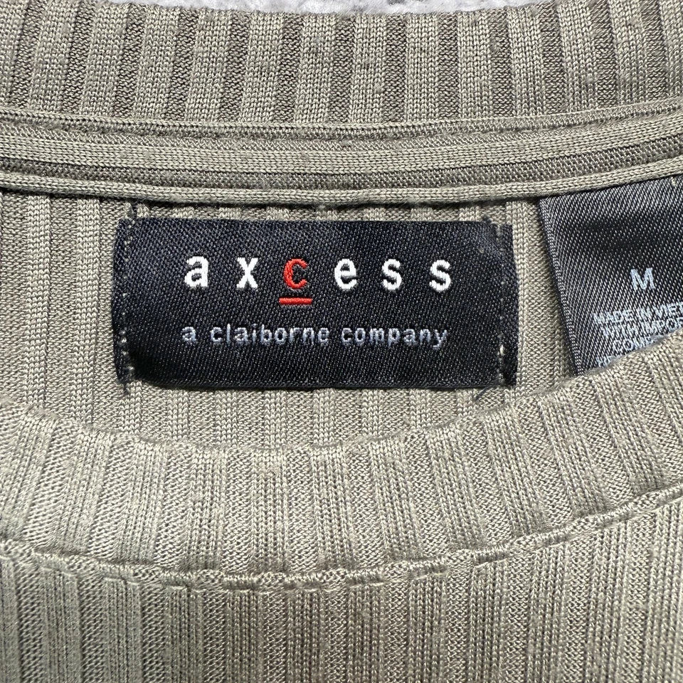 Axcess Mens Short Sleeve Stretch Casual T Shirt Light Khaki Size M - Image 2 of 4