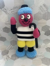 Vintage 12" Bertie Bassett Plush Toy - Diane Jones Mascot - Liquorice All-sorts