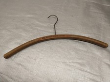 Antique Otte Brothers American Laundry Wood Hanger - Metal Hook