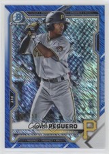 2021 Bowman Chrome Prospects Blue Shimmer Refractor /150 Liover Peguero g6p