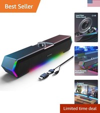 G11 USB C Computer Speakers - Touch Control, Compact Design & Soothing Sound
