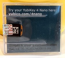 Yubico Yubikey 4 Nano - FIDO U2F Authenticator - NEW
