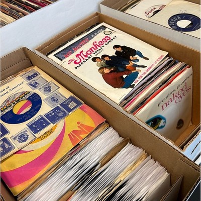LOT 50 45's 7'' Records Rock/Pop/Soul, Nice, Playable 60's-80's Jukebox FREE SHIP