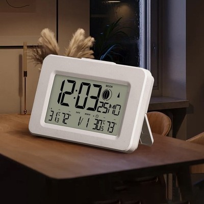 Funk Wetterstation mit Uhrzeit Datumsanzeige Innen Außen Temperatur Luftfeuchtigkeit
