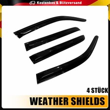 Windabweiser Regenabweiser Set Für VW Amarok 2009-22 Doppelkabine 4-Tlg Schwarz