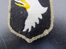 US 101st Airborne 39-45 White Language Recon Original WWII Patch