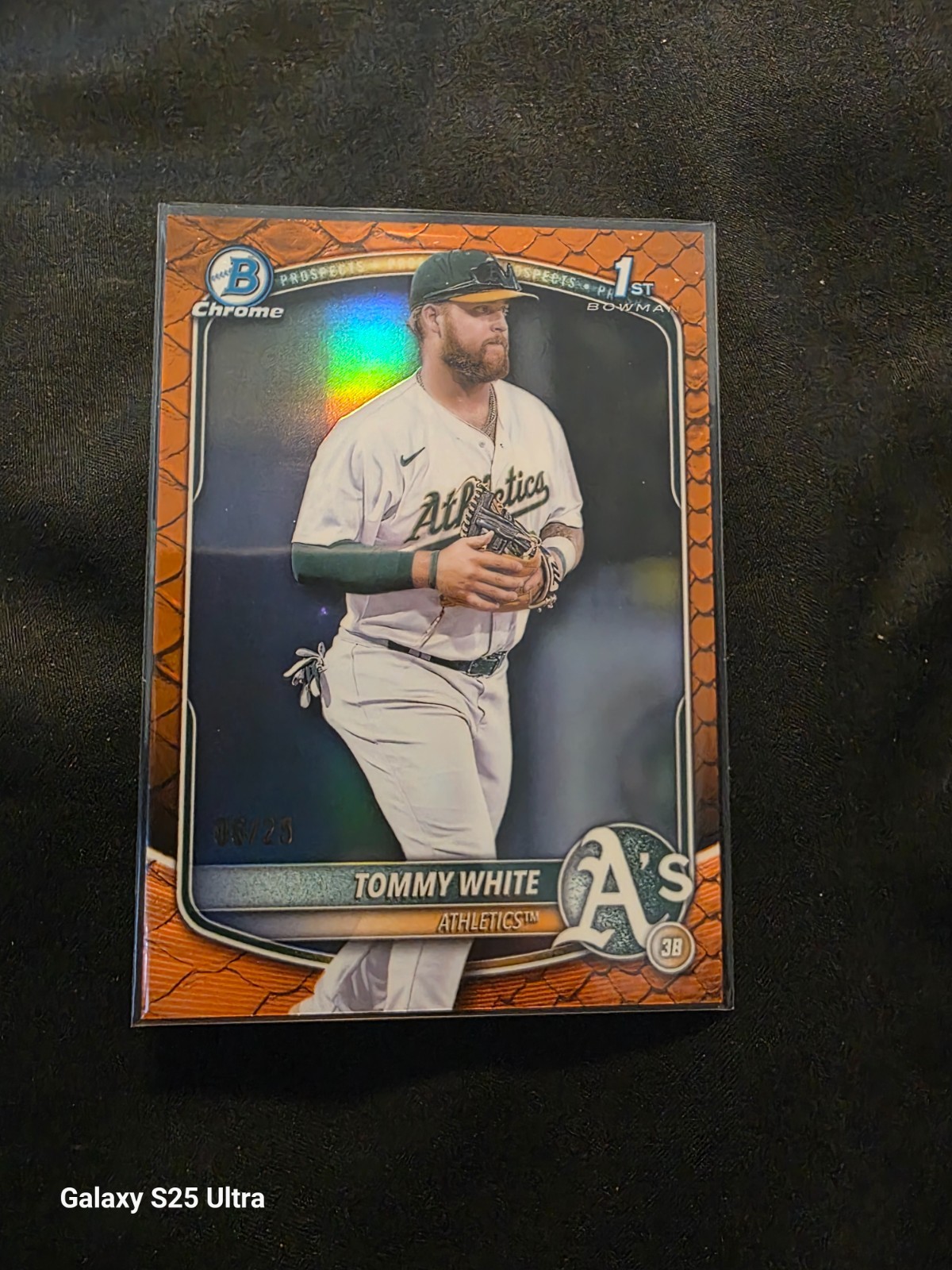 2025 Bowman Chrome - Prospects Tommy White #BCP-251 Orange Reptilian /25