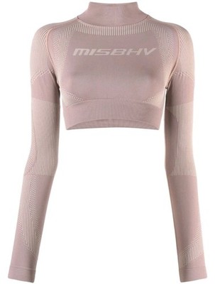 Misbhv Sport Crop Top Dusty Pink Women's Medium