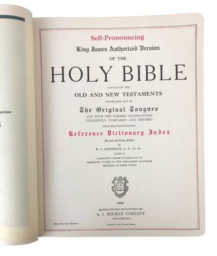 Dictionnaire index édition maçonnique Holman 1956 Sainte Bible plaques couleur etc - Photo 7/22