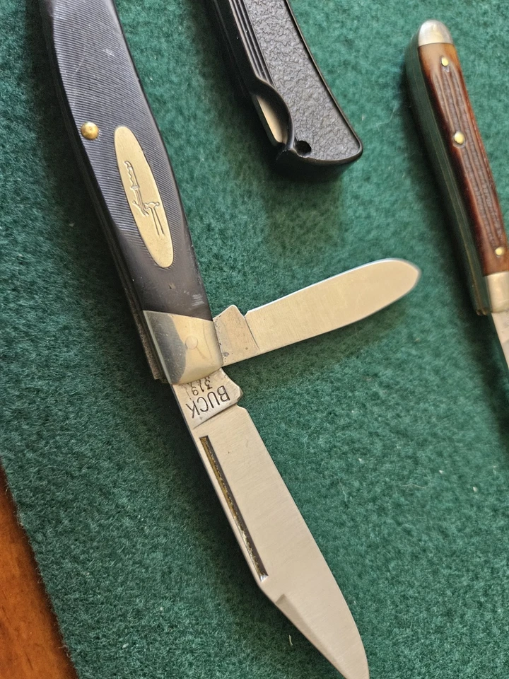 Lote de navajas de bolsillo Buck Schrade Queen Kershaw Harley Davidson. Foto 4 de 4