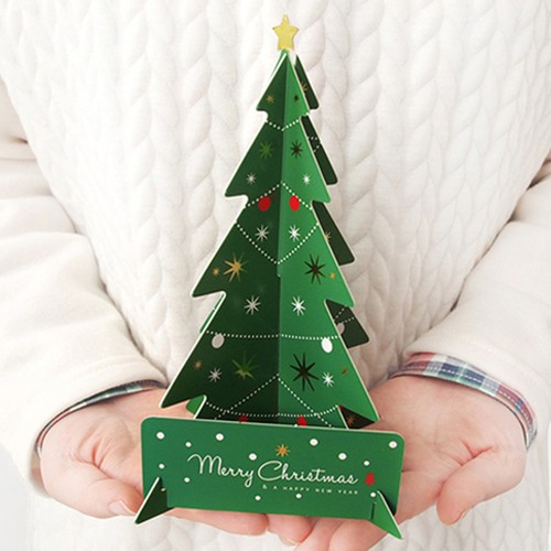 4 Piezas Árbol de Papel de Navidad Juguete Decoración Adorno para Niños Niños Hogar - Imagen 6 de 12