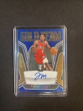Tyrese Maxey 2024-25 Panini Totally Certified Gold Team Blue Auto /25# GTS-MAX