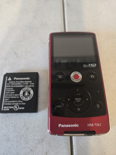 Panasonic HM-TA1 HD Digital Mobile Pocket Camera & Video Camcorder USB SD RED - Picture 2 of 4