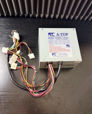 A-Top FS300SG AT 300W Switching Power Supply 20-Pin Molex Floppy On/Off- unteste