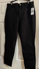 MICHAEL Michael Kors Pants IZZY Skinny Mid Rise   Black MSRP  99 sz L NWT