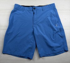 Hurley Hybrid Shorts Blue Quick Dry Stretch Lightweight Swim Trunks Beach Men 36