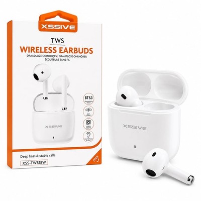 XSSIVE XSS-TWS18W TWS Wireless Earbuds Bluetooth 5.3 Kopfhörer Neu Weiß