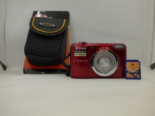 Nikon COOLPIX A10 Digital Camera 16.1MP, SD 2GB, Red--works well