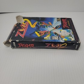 Zool 2 (Atari Jaguar, 1995) Cartridge And Damaged Box