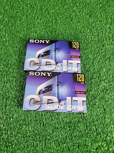 2 nastri audiocassette SONY CD-IT 120 min high bias tipo II sigillati