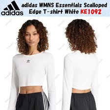 adidas WMNS Essentials Scalloped Edge T-shirt White KE1092 Japan Size