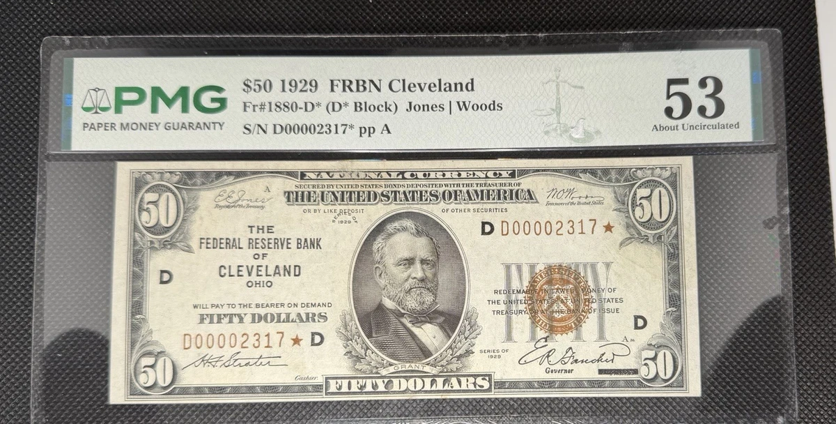 激レアG-RAP FATAL FRESH CURRENCY $50 1929 Year US Federal Reserve Small Notes for sale | eBay