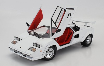 KK Scale Models 1985 Lamborghini Countach LP 5000S QV White LARGE CAR 1:12*New!