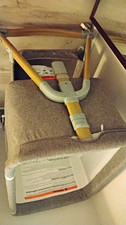 HARPPA Bedside Sleeper Bassinet, Gray/White, Breathable Mesh Side