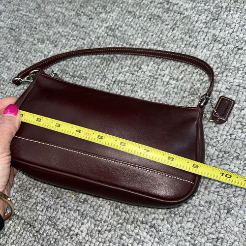Y2k Coach 7785 Demi Burgundy Shoulder Bag  Vintage Nice - Picture 14 of 17