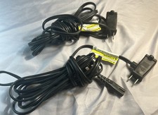 Lot of 2 IEC C7 Figure 8 2-Prong AC Power Cords TV DVD Game Console Cable