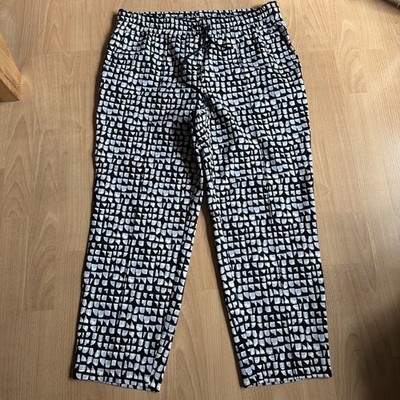 MARC CAIN SEHR SCHÖNE HOSE GR.N7 SCHWARZ GRAU GEMUSTERT