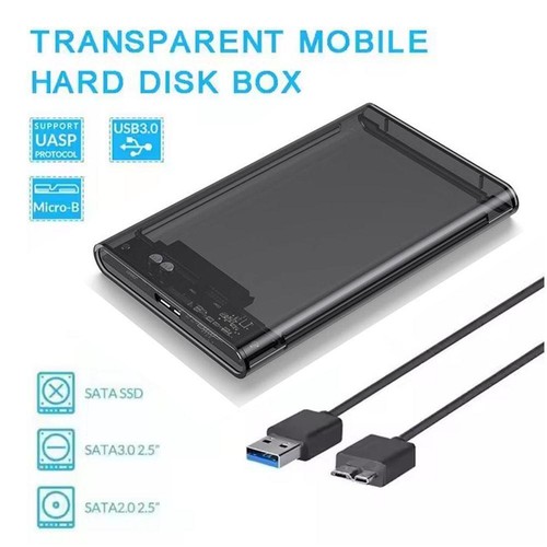 2.5-inch type-c 3.1 transparent mobile hard disk case B9D9 - Afbeelding 3 van 13