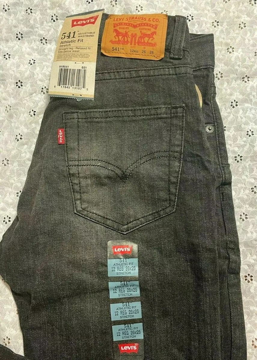 NWT LEVI S STRAUSS 541 ATHLETIC FIT STRETCH JEANS WOMEN S 12 REG