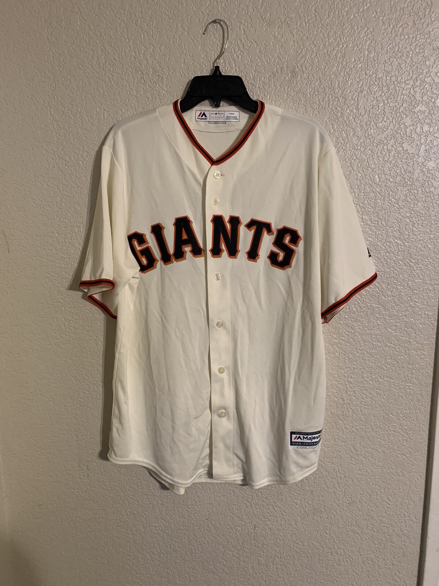 SF GIANTS サンフランシスコジャイアンツ MAJESTIC製ユニフォーム San Francisco Giants Majestic Official Cool Base Jersey Tan