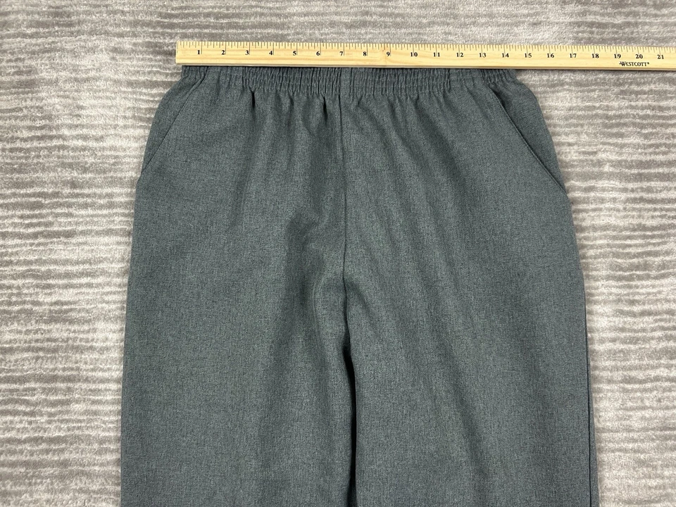 Calça Donnkenny Feminina Pequena Cinza Puxar Elástico Cintura Perna Reta - Imagem 4 de 4