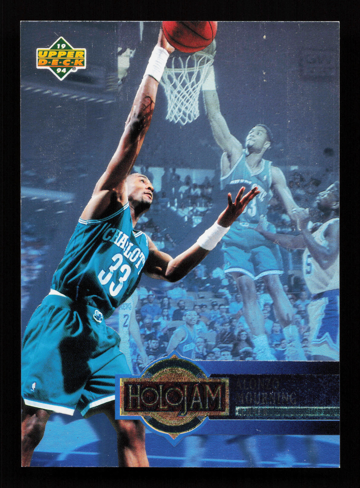 1993-94 Upper Deck Holojams #H3 Alonzo Mourning - Charlotte Hornets
