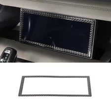 Vinyl Carbon Fiber Navigation Screen Frame Trim For Land Rover Defender 2020-24