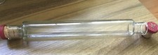 Vintage JAJ Pyrex Glass Retro Kitchenalia Red End  Cork Caps Rolling Pin