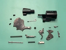 USED SMITH & WESSON 49-2 PARTS .38 SPL SIDE PLATE TRIGGER BARREL CYLINDER BLUED