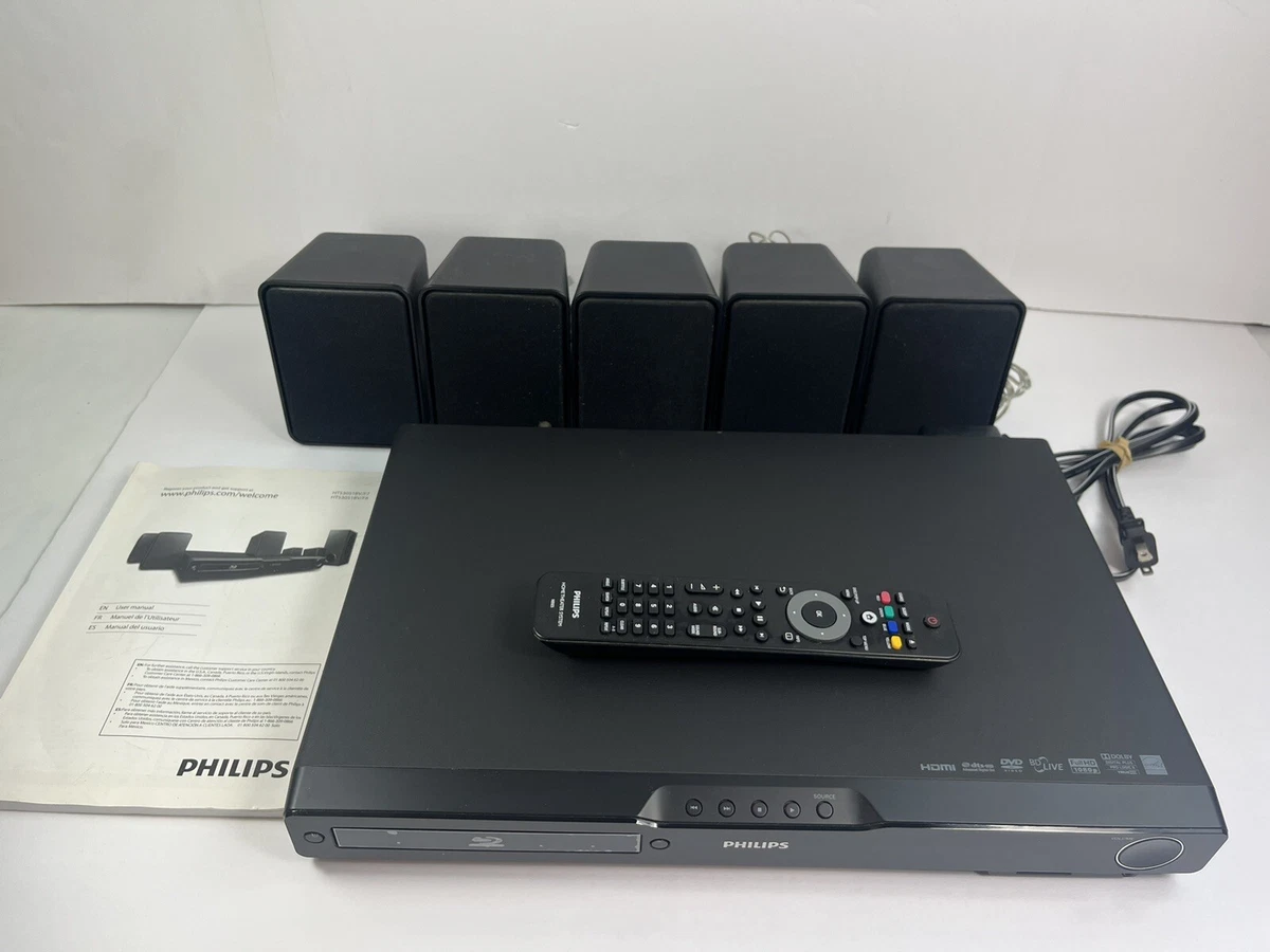 Philips 3D BluRay Player HTS3541 Home Theater System NO, 60 OFF