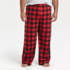 Size XL Mens Buffalo Check Fleece Pajama Pants Ideal For Autum And Winter