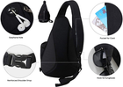 Waterfly Chest Sling Backpack – Crossbody Shoulder Bag, Water-Resistant & Lightweight For Travel - View #3
