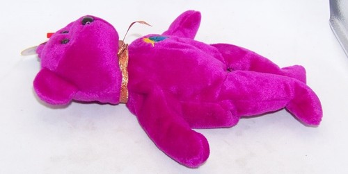 TY BEANIE BABY 1999 MILLENNIUM BEAR SITZSACK PLÜSCH MIT ETIKETT SELTEN - Bild 3 von 4