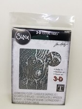 Sizzix 3D Texture Fades Embossing Folder By Tim Holtz Woodgrain 666297 New