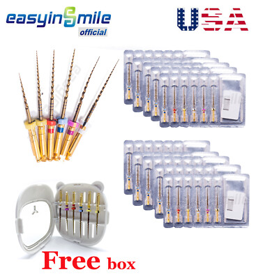 10packs Dental Endo Files Large Gold Taper NITI Rotary Files X-Pro 21MM/25MM/31