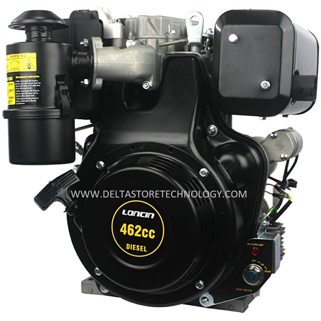Motore LONCIN 4T 252cc, Albero Conico 23mm, Avviamento Manuale, Per Lombardini, ACME, INTERMOTOR - 5