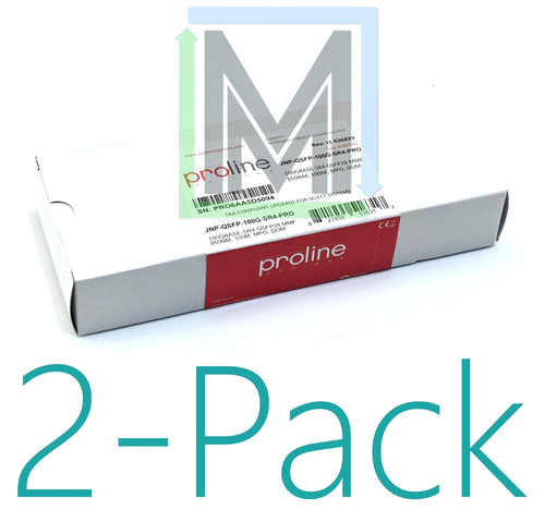 JNP-QSFP-100G-SR4-PRO PROLINE 100GBase-SR4 100Gb MMF QSFP28 FOR JUNIPER - 2pcs - Picture 1 of 6