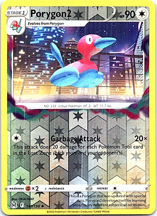Porygon2 141/196 Pokemon Lost Origin Reverse Holo