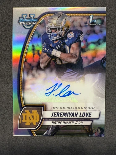 2024 Bowman Chrome U Prospect Auto /299 - Jeremiyah Love #PA-JLO