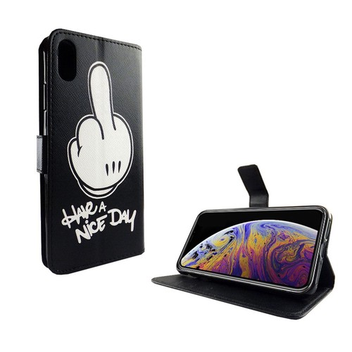 Etui Komórka Ochrona do Apple iPhone XS Max Case Cover Pokrowiec Wallet Etui Bumper - Zdjęcie 2 z 6
